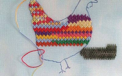 Henretta needlepoint with kids - Kit