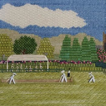 Needlepoint Commissions - Cricket